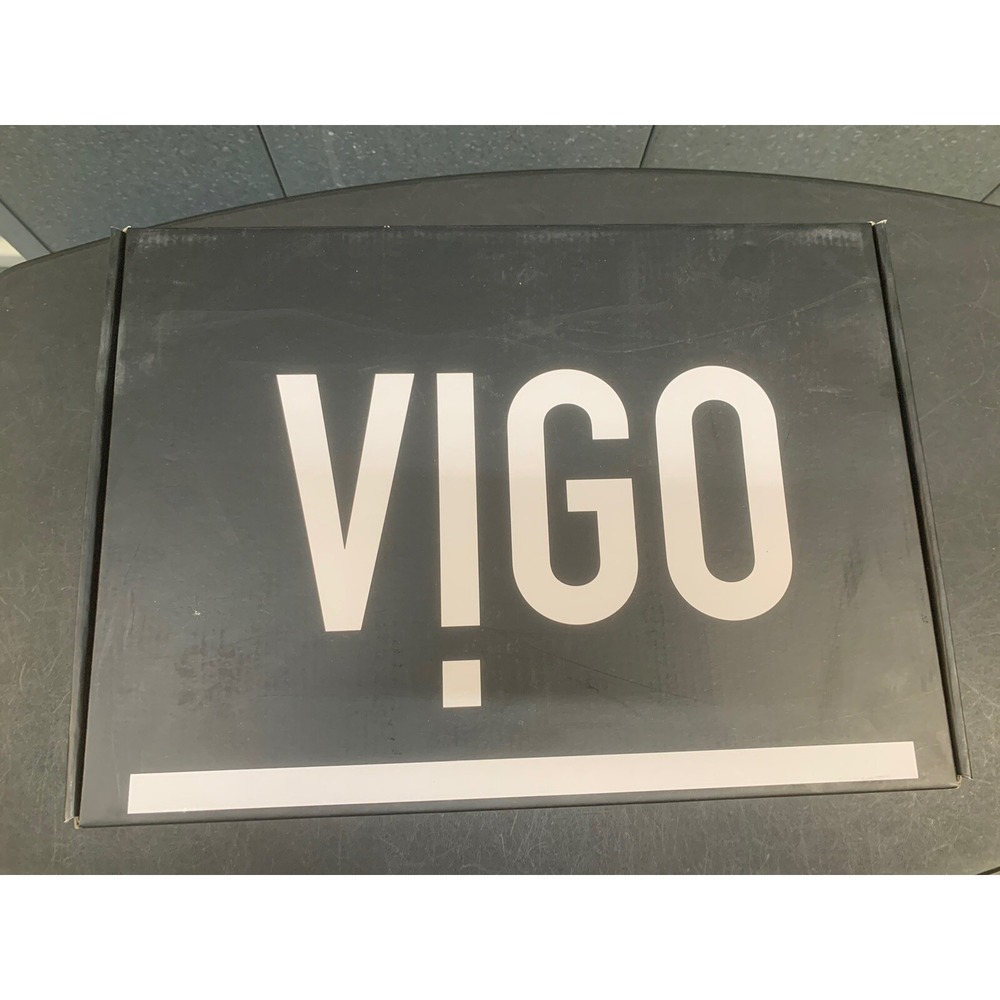 NIB Vigo VG01041MG Paloma Single Hole Bathroom Faucet - Matte Brushed Gold